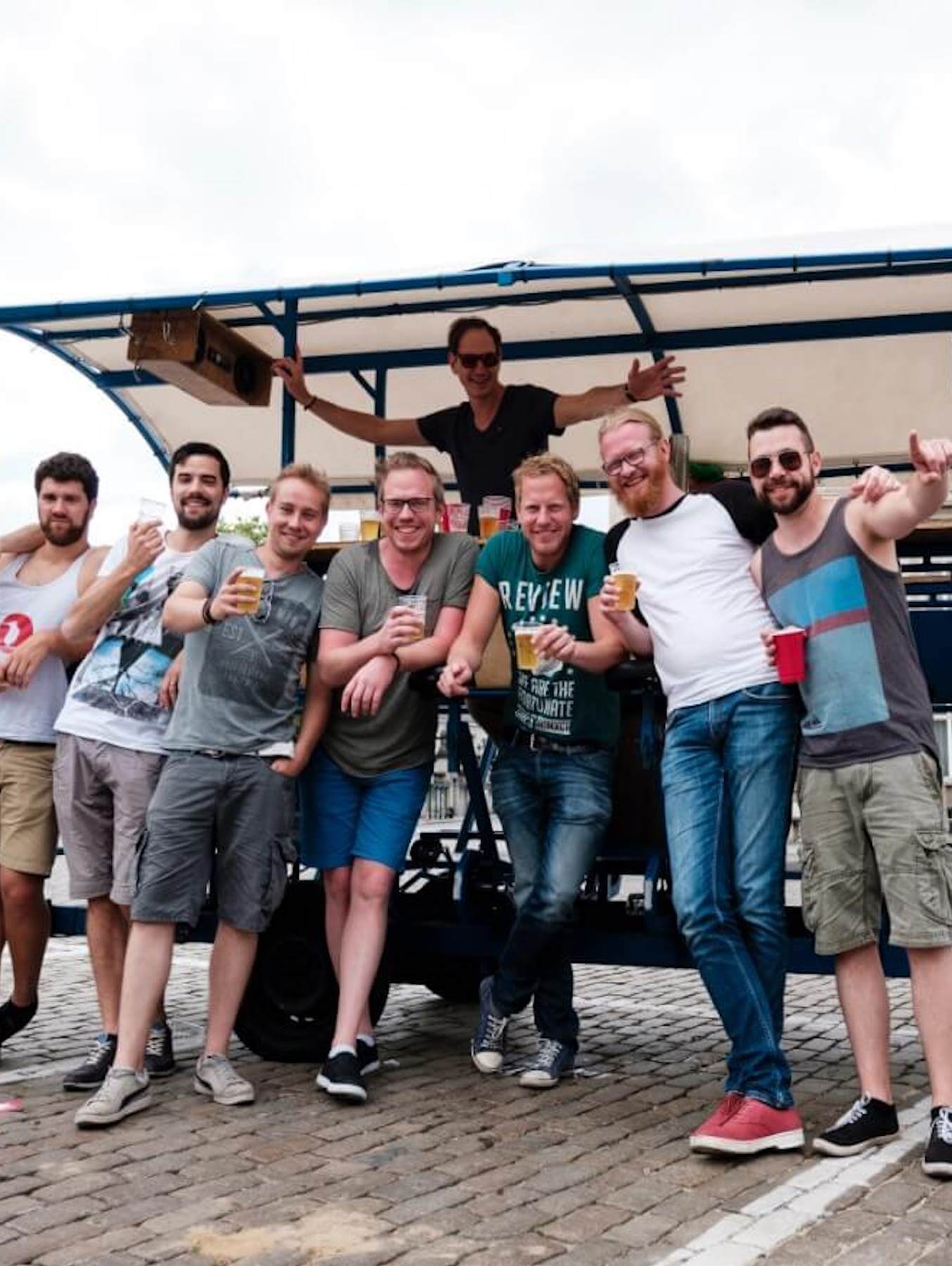 Beer bike tour rental in Brussels