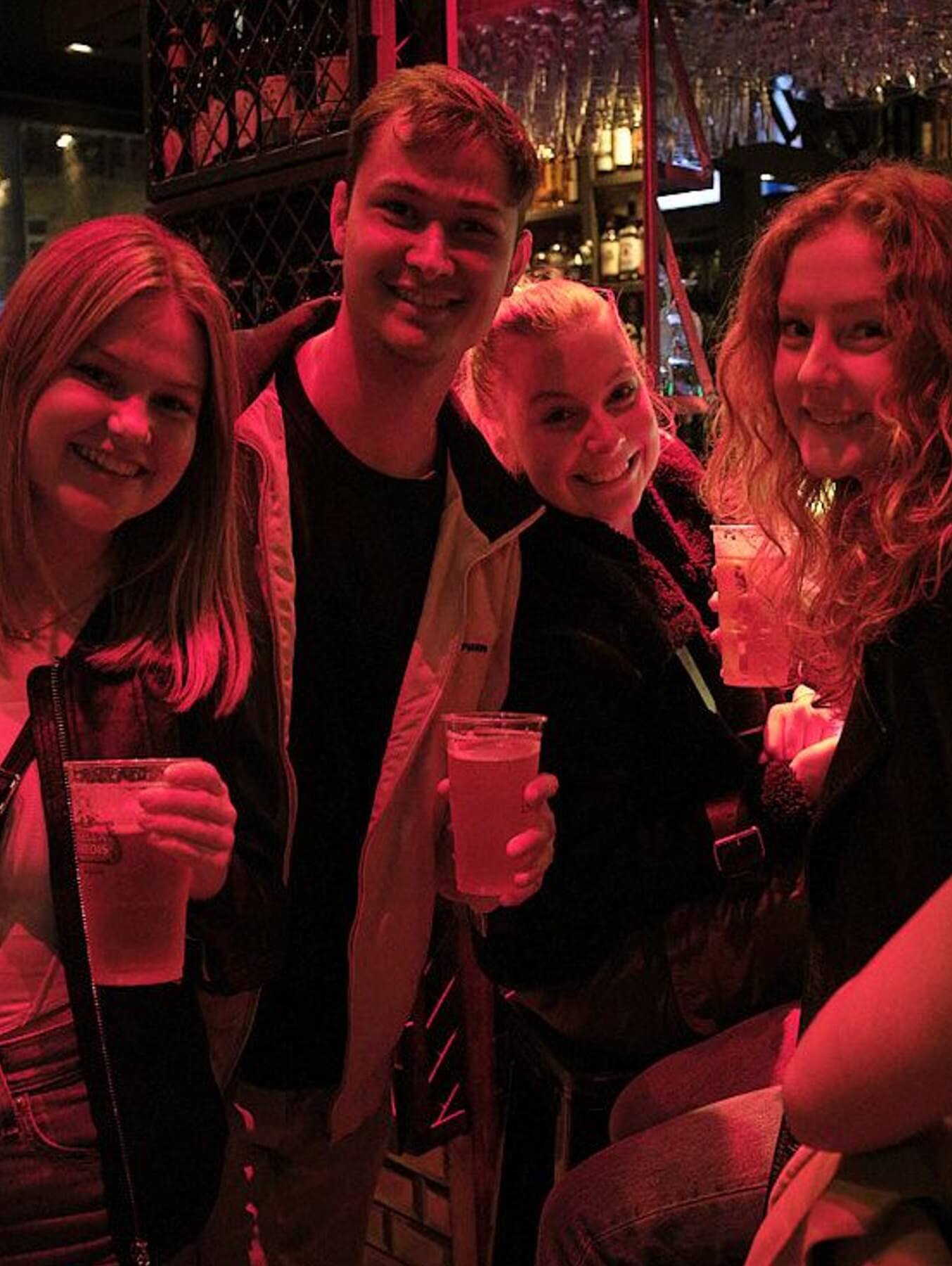 Brussels pub crawl group activity